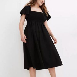 Madewell Lucie Smocked Midi Dress NWT